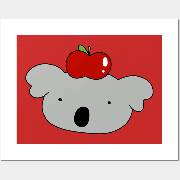 Apple Koala Face Wall Art by saradaboru